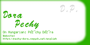 dora pechy business card